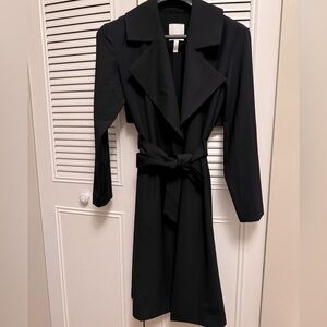 Nordstrom Leith Black Trench Coat